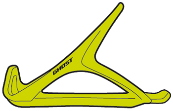 Ghost Waterbottle Cage Cage Riot green plastic