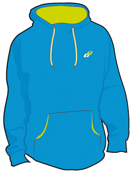 Ghost Hoody blue M