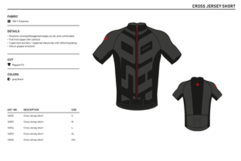 Ghost Cross Jersey short grey/black M 2016