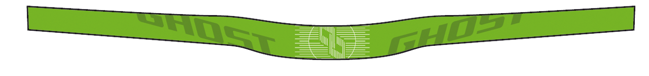 AM Rizer Handlebar 780 mm 35mm rize 15 back green